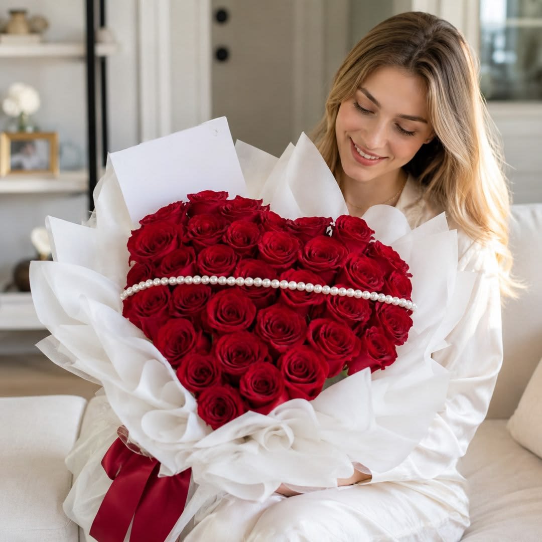 Anniversary Heart Rose Bouquet