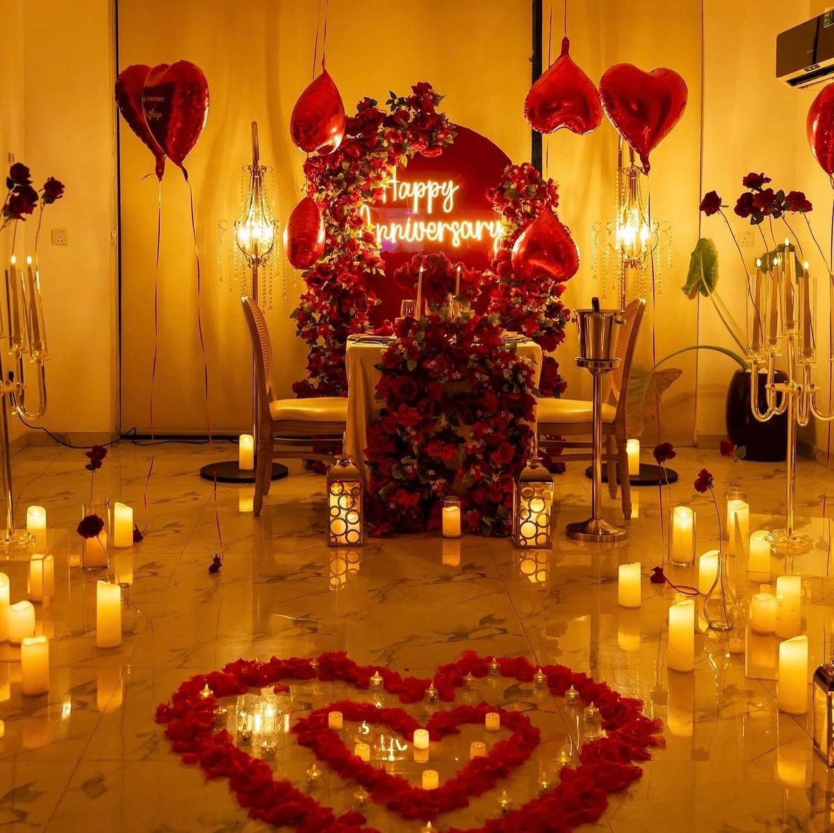 Anniversary Surprise Flower Decoration