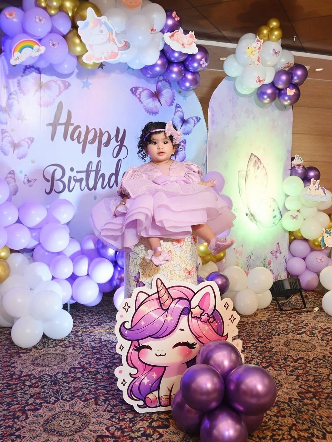 Birthday Flower Stage Decoration