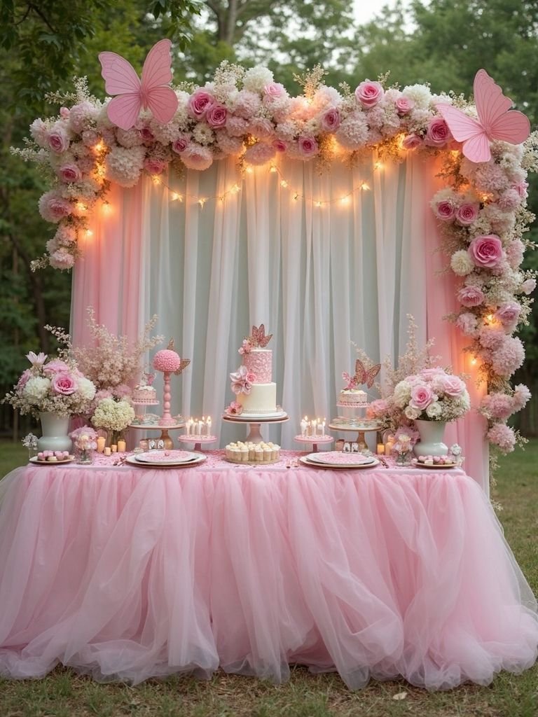 Birthday Table Flower Decoration