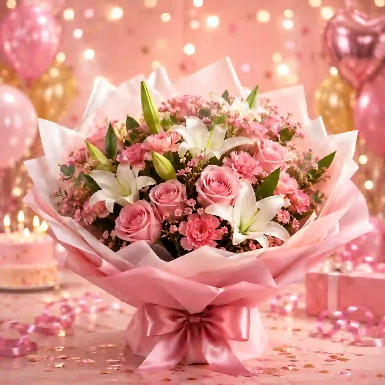 Birthday Flower Gift Combo