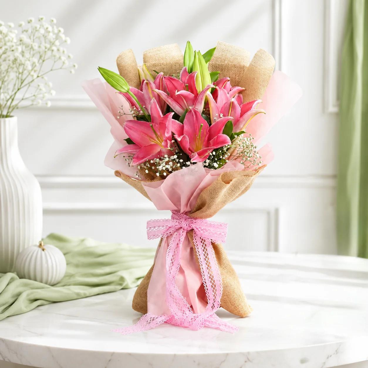 Pink Lily Luxury Bouquet