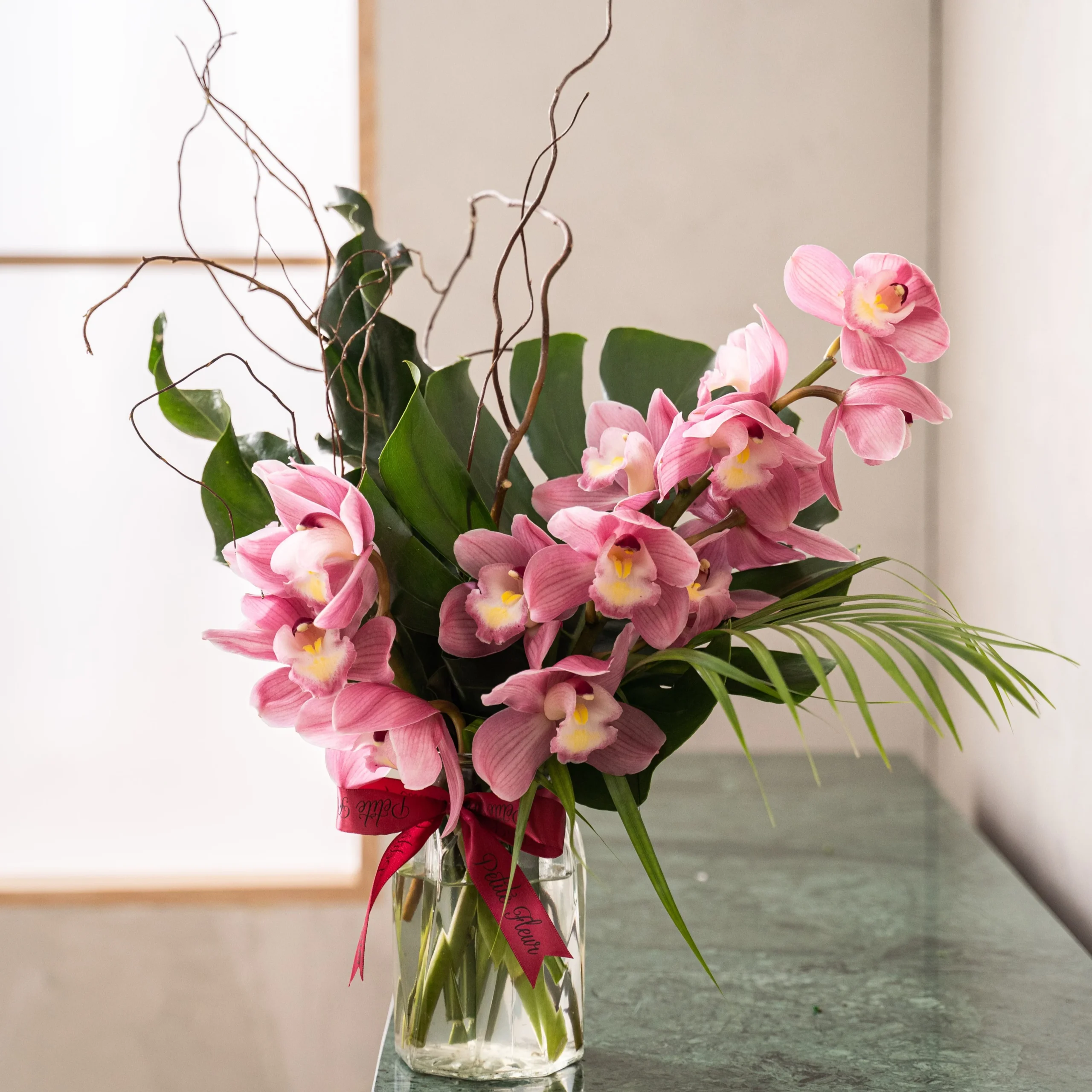 Pink Orchid Flower Bouquet