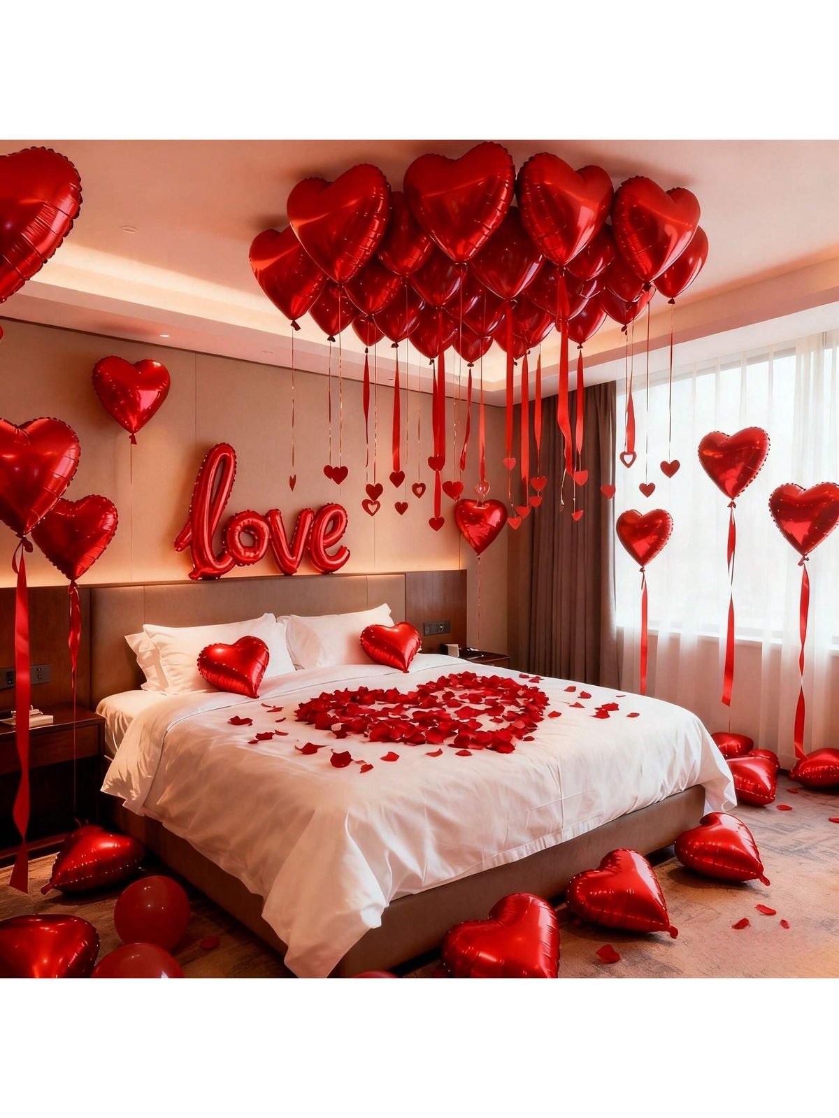 Valentine Balloon Flower Decoration