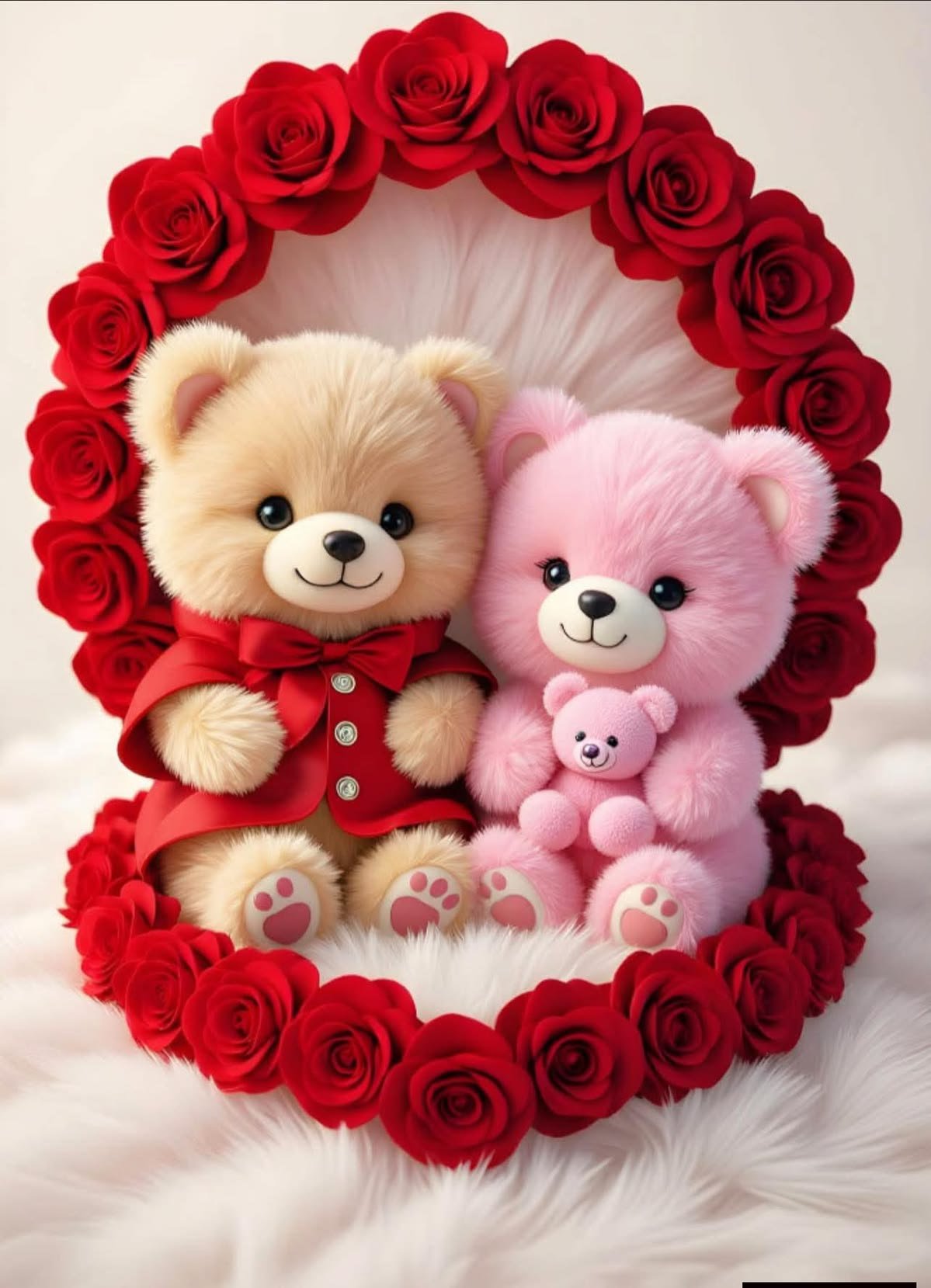 Valentine Teddy Rose Bouquet