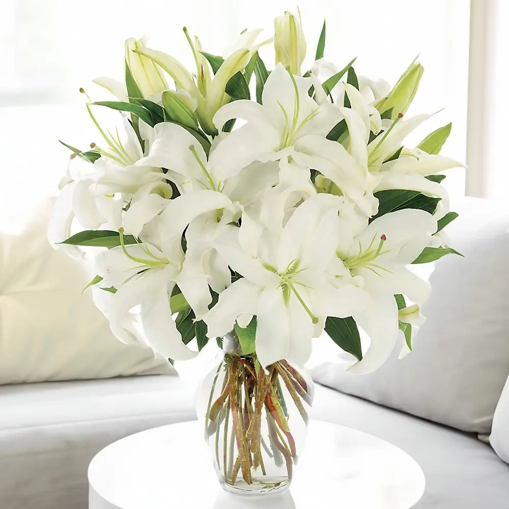 White Lily Elegant Bouquet
