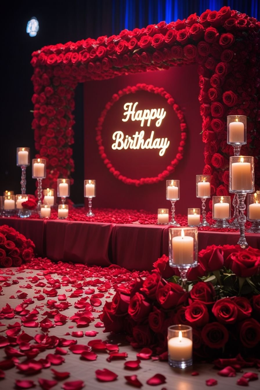 Birthday Rose Flower Decoration