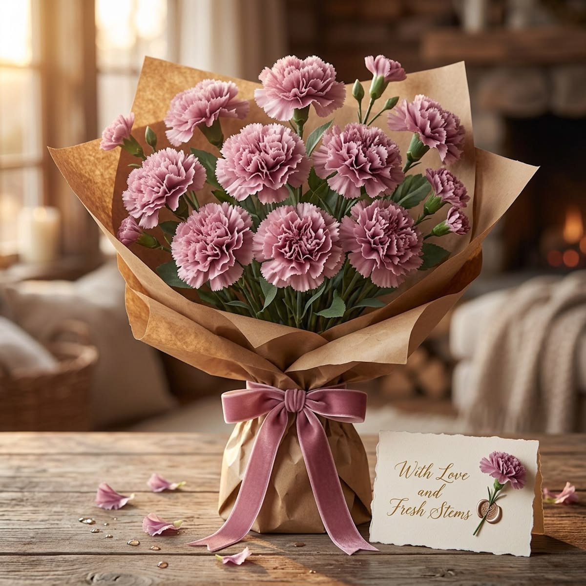 Luxury Carnation Flower Bouquet