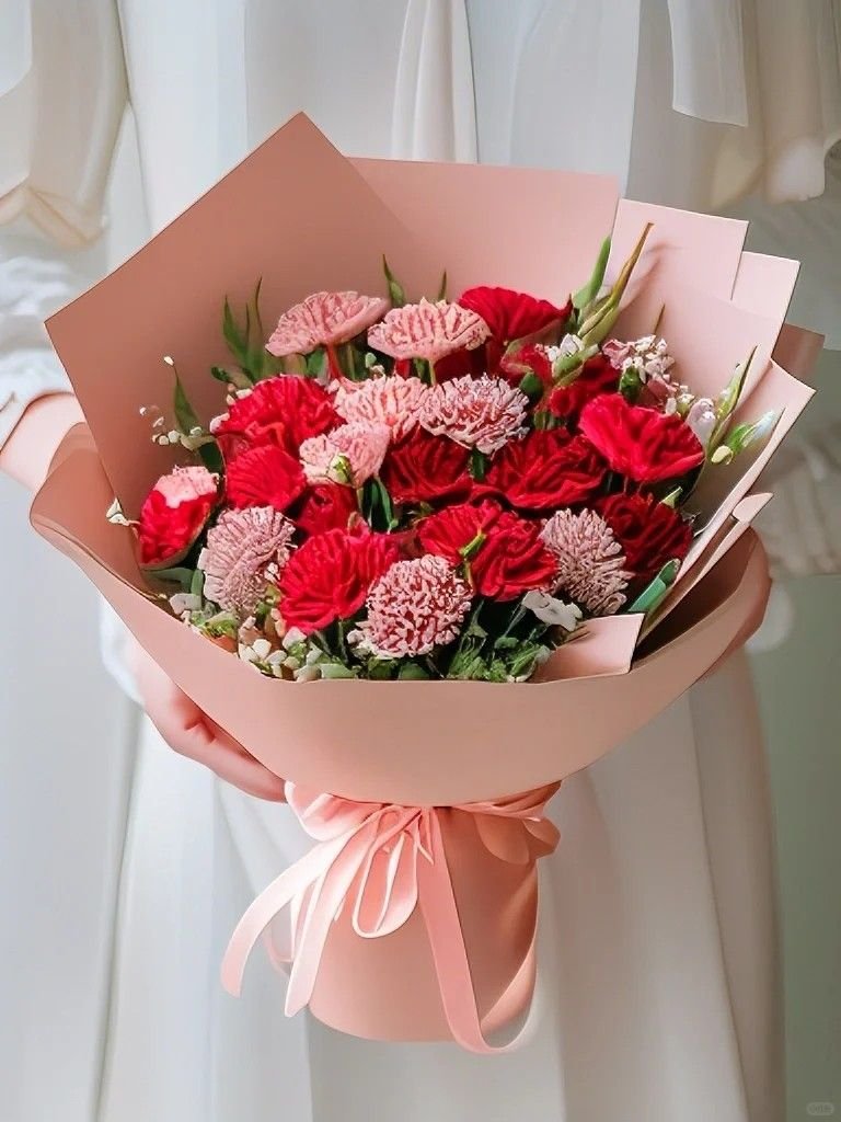 Mixed Carnation Flower Bouquet