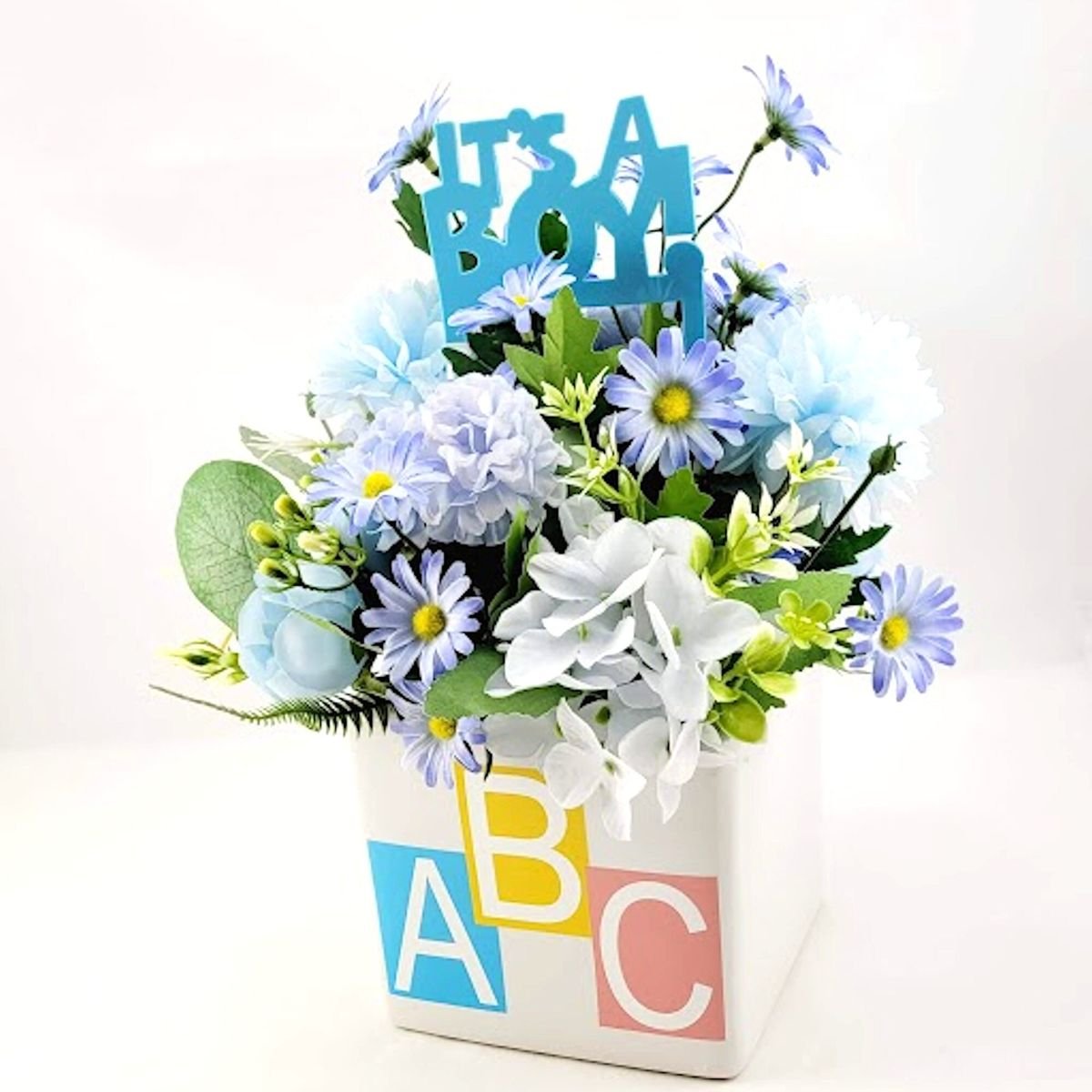 New Born Baby Boy Flower Bouquet