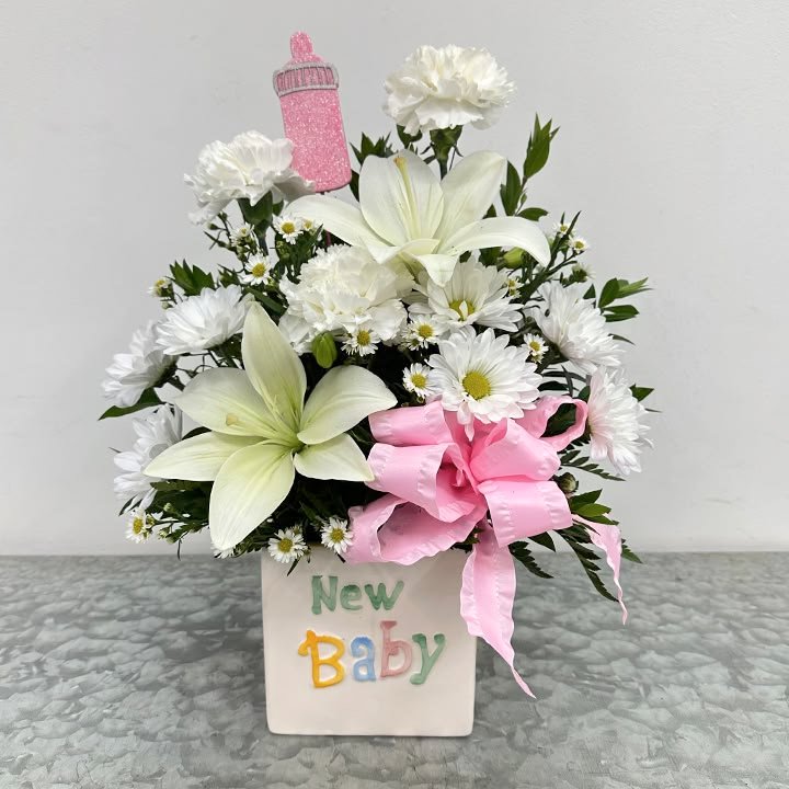 New Born Baby Lily Flower Bouquet