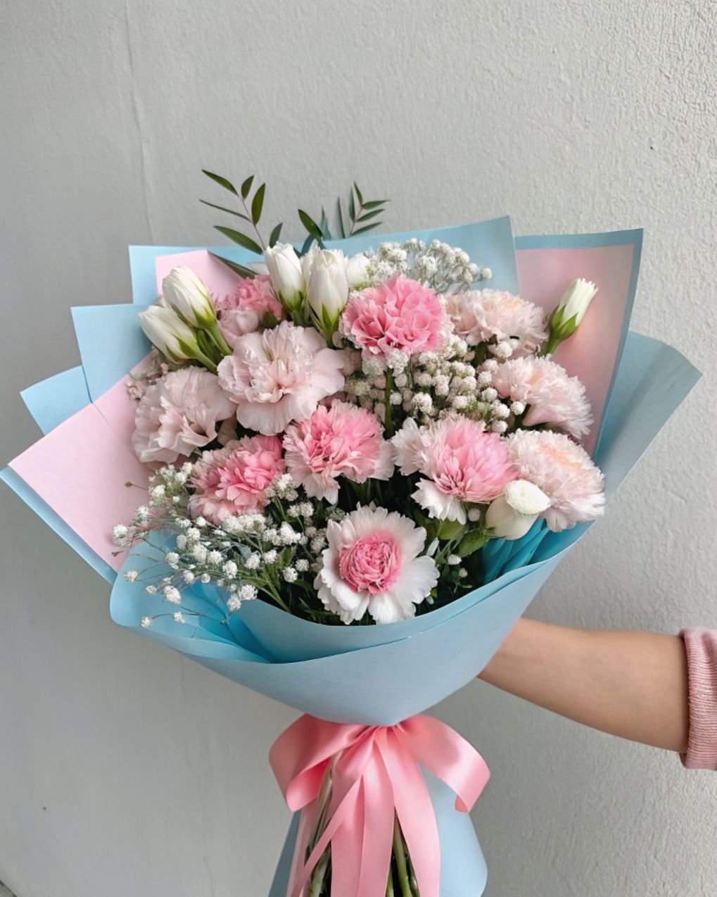Pink Carnation Flower Bouquet