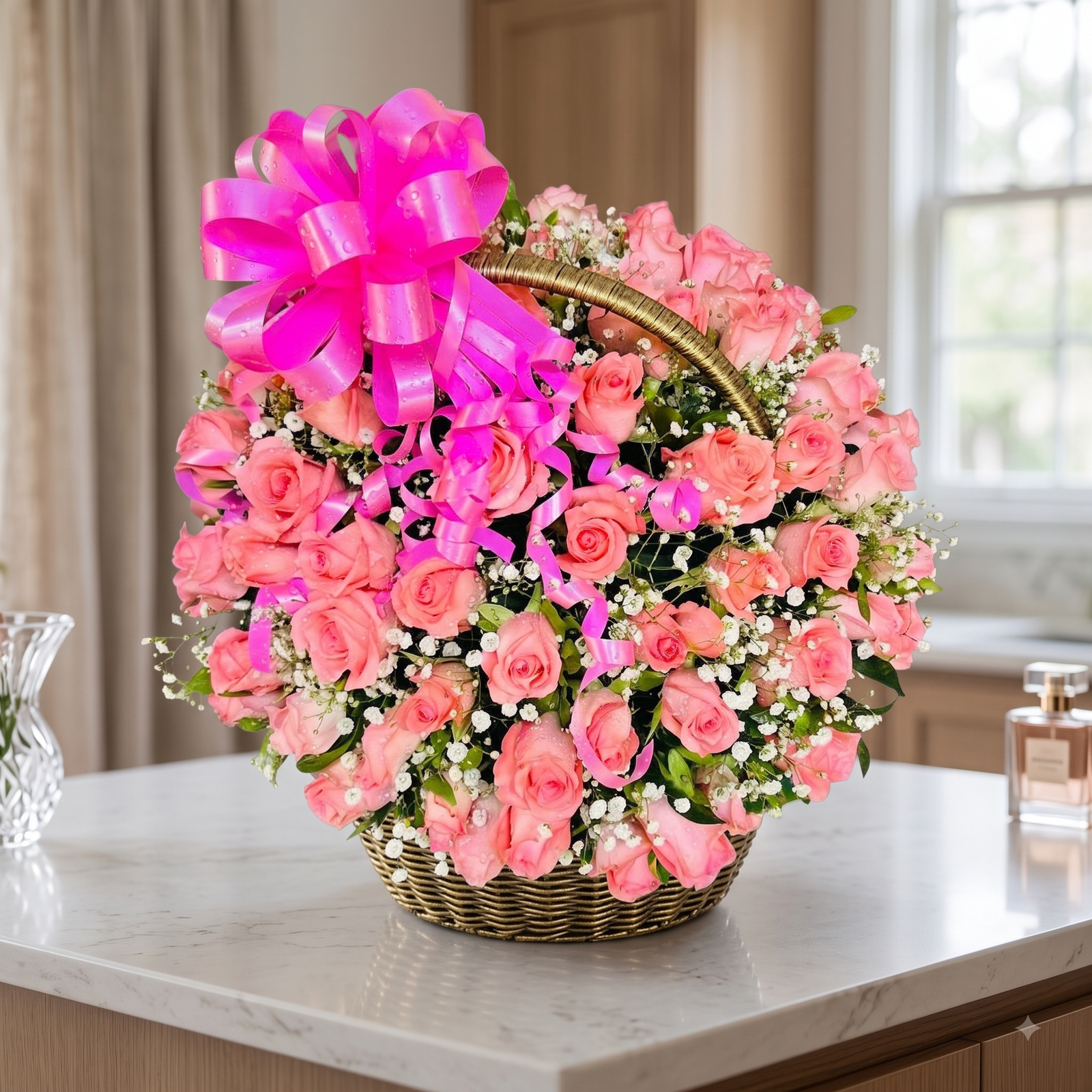 Congratulations Pink Flower Bouquet