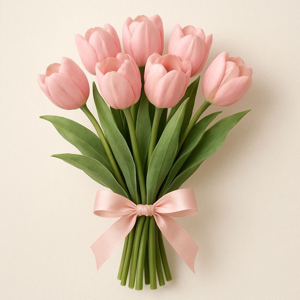 Pink Tulip Flower Bouquet