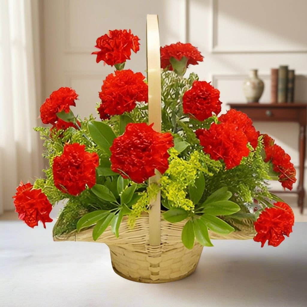 Premium Carnation Gift Basket