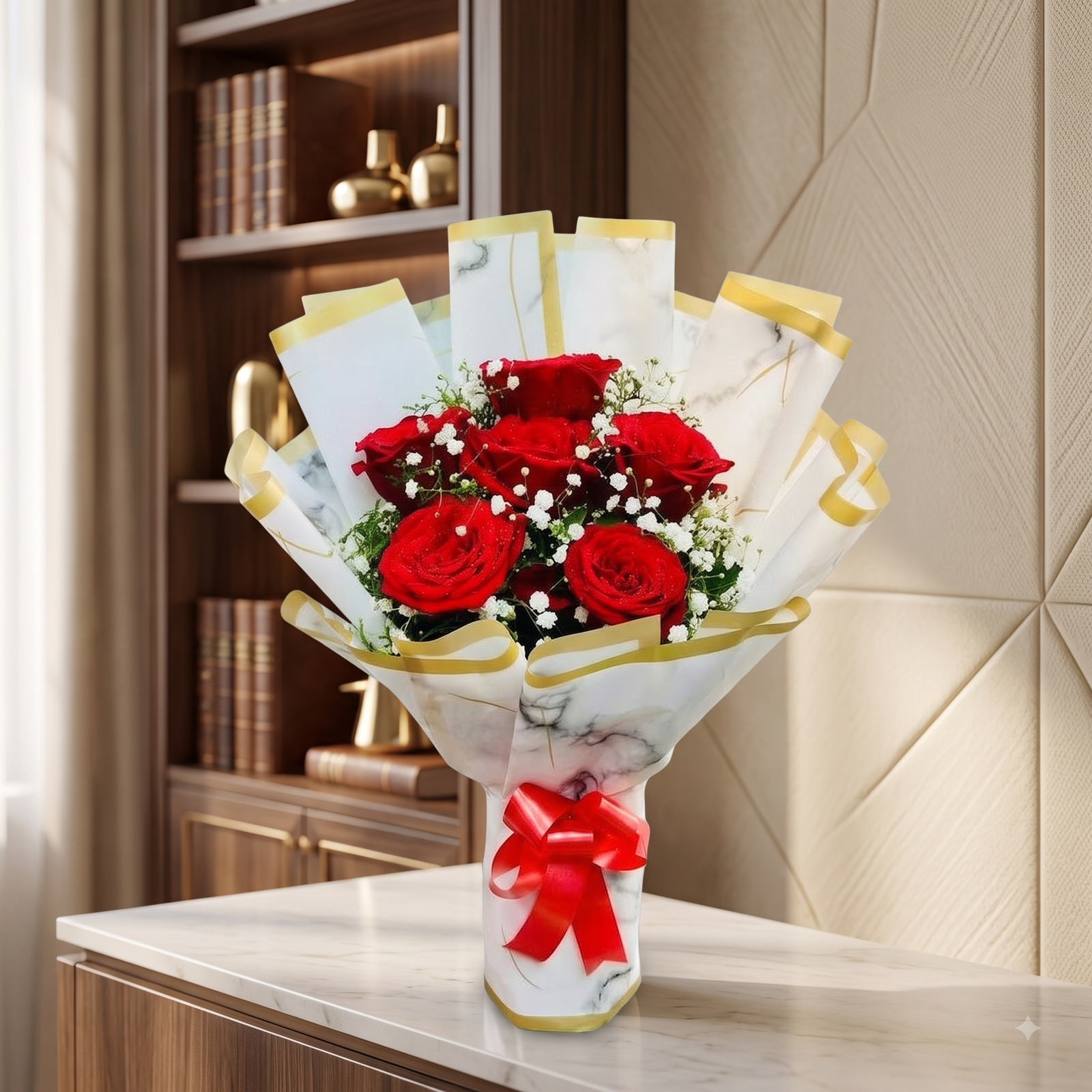 Rose and Chocolate Gift Combo