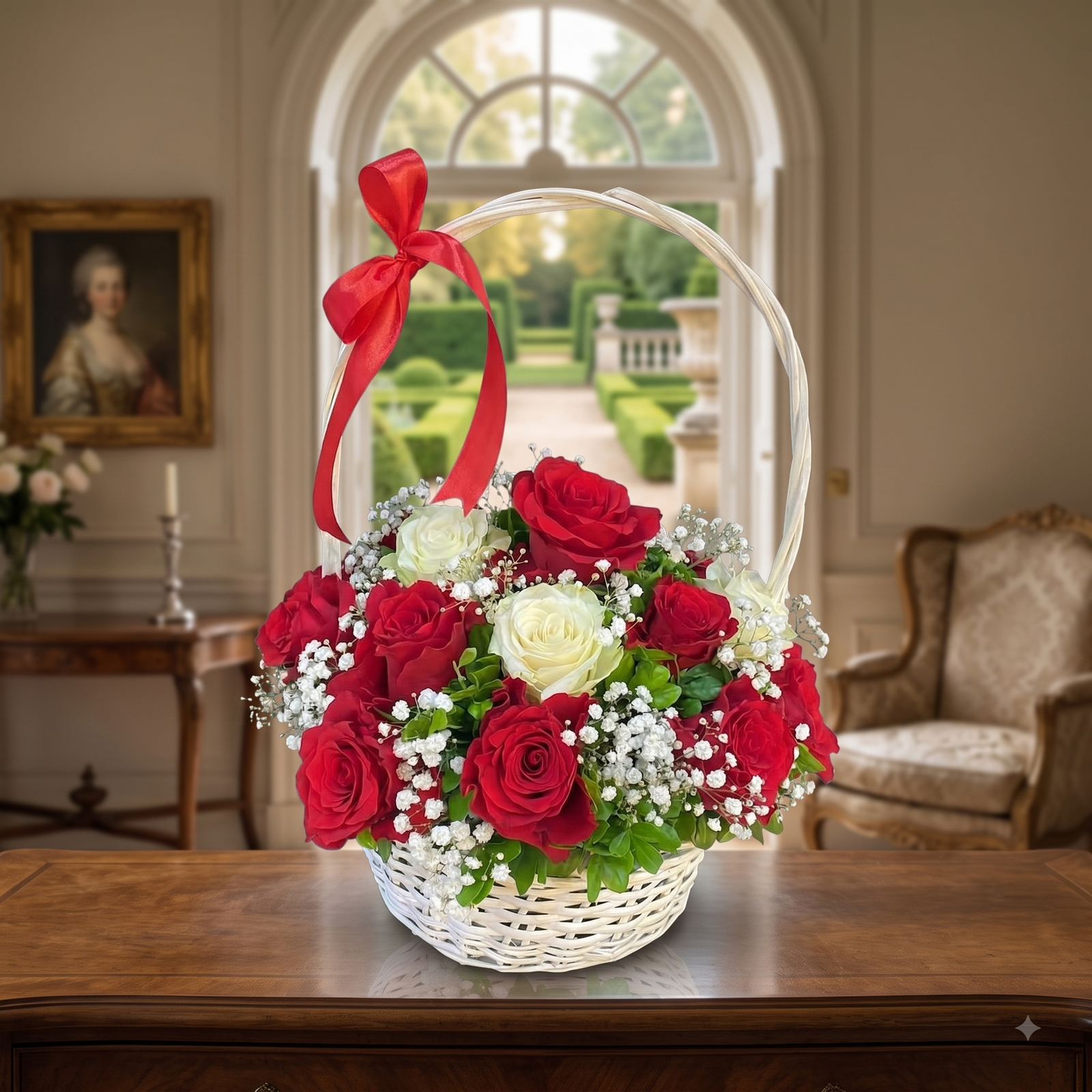Wedding Flower Gift Basket