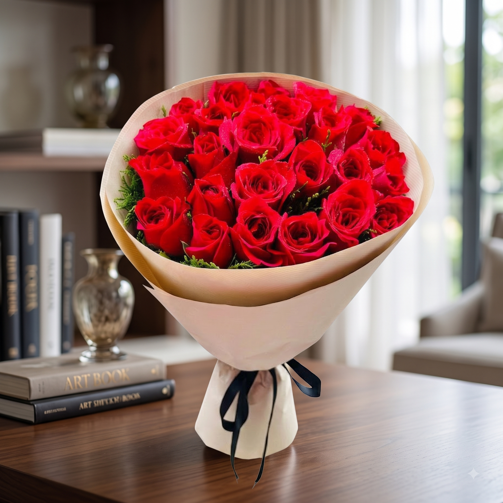 Red Rose Round Bouquet