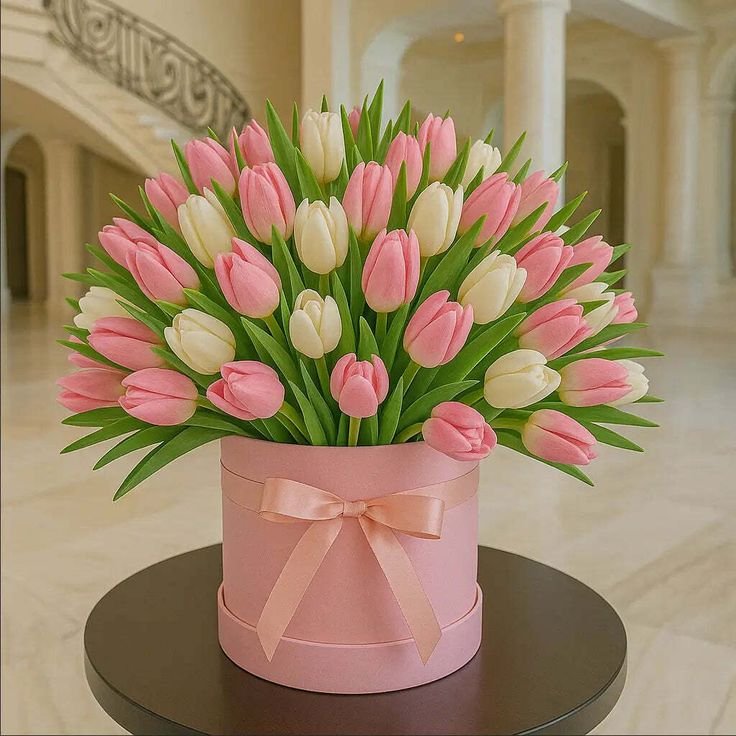 Premium Tulip Gift Basket