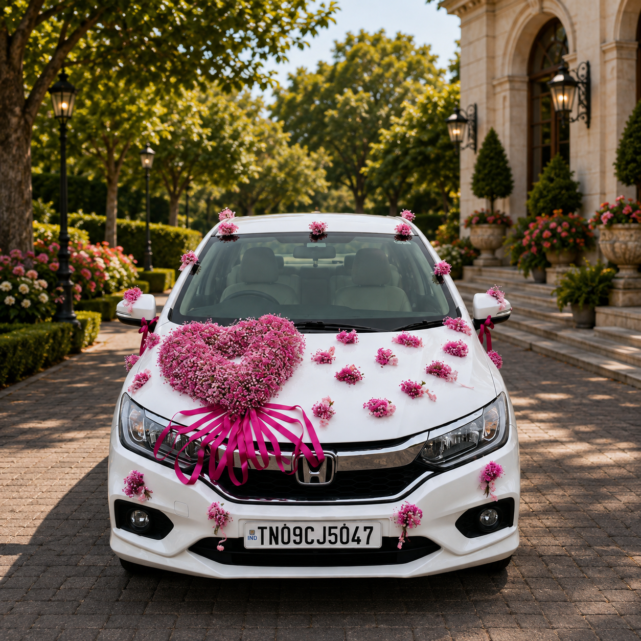 Wedding Car Flower Decoration