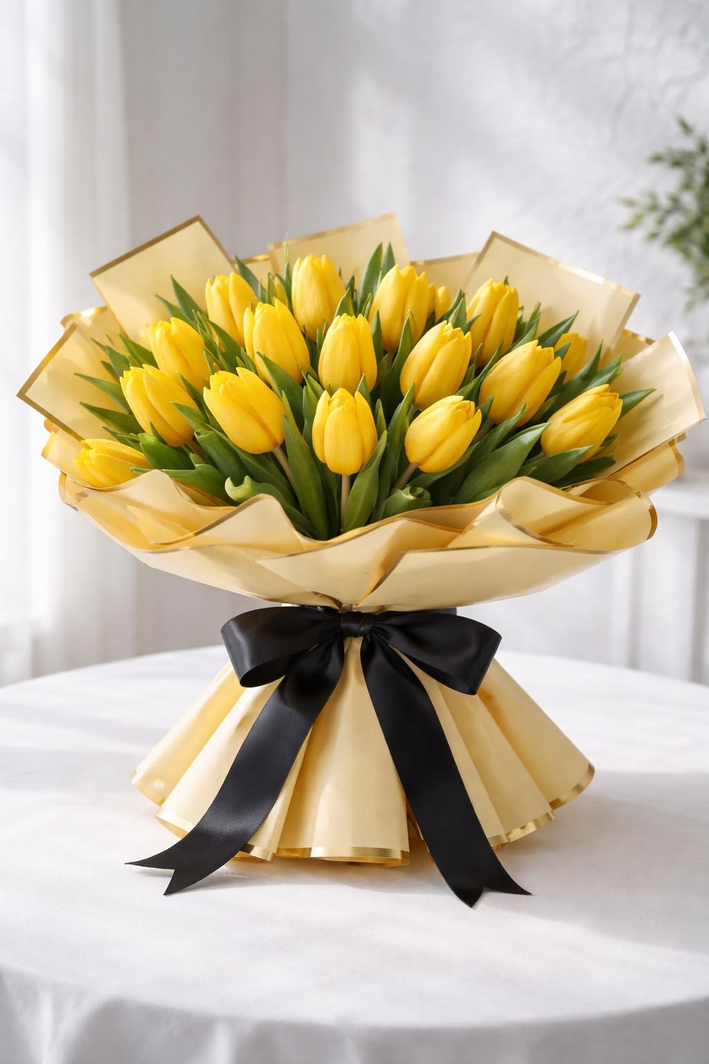 Yellow Tulip Flower Bouquet
